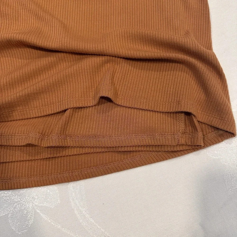 AFRM Size-L Midi Dress Jordana Caramel Long Sleeve Revolve $128